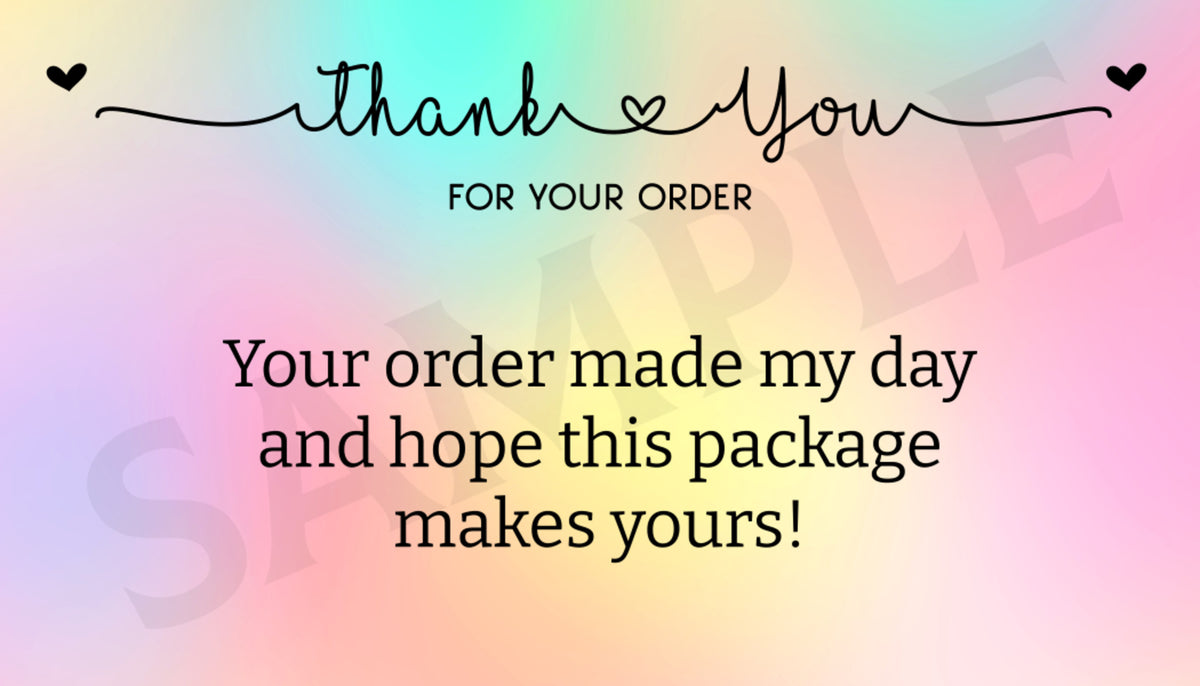 holographic thank you cards Holographic Thank You Cards – BellaToons