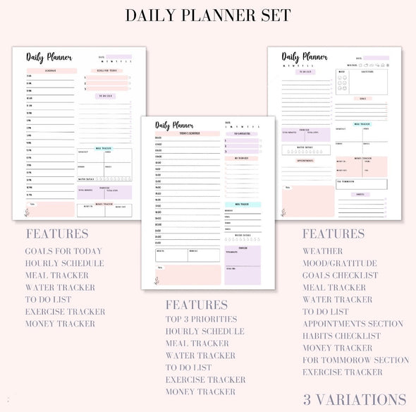 Daily & Weekly Planner Bundle