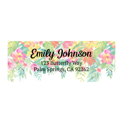 Floral Charm Address Labels