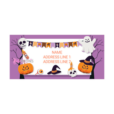 Ghost Party Halloween Address Labels