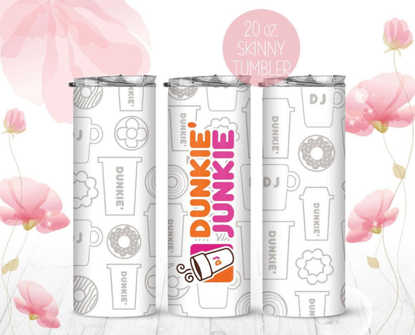 Dunkie Junkie 20oz Skinny Tumbler