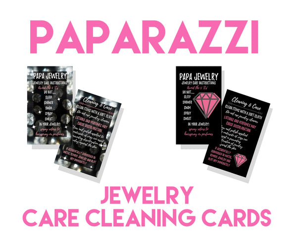 Jewelry Care Cleaning Cards