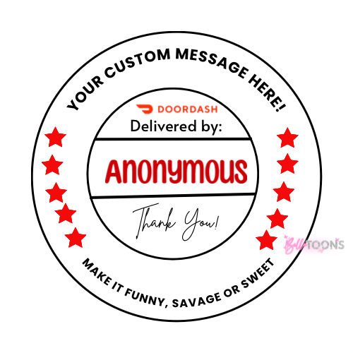 DoorDash Thank You Stickers
