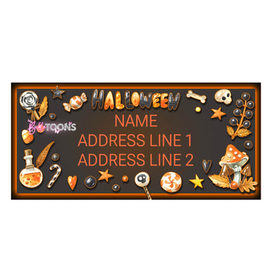 Vintage Halloween Address Labels