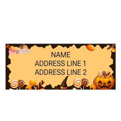 CandyLand Halloween Address Labels