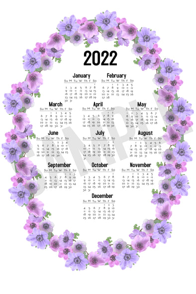 Flower Power 2022 Calendar