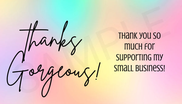 holographic thank you cards Holographic Thank You Cards – BellaToons