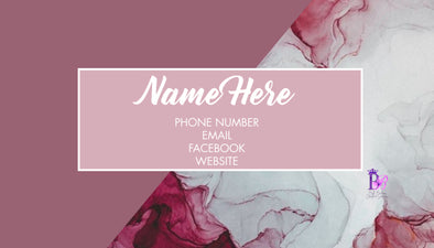 Mauve Marble Business Cards