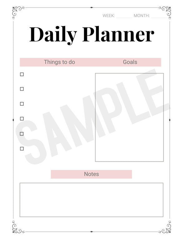 Minimalist Daily Planner