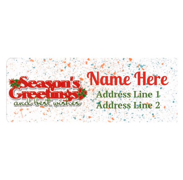 Christmas Custom Address Labels