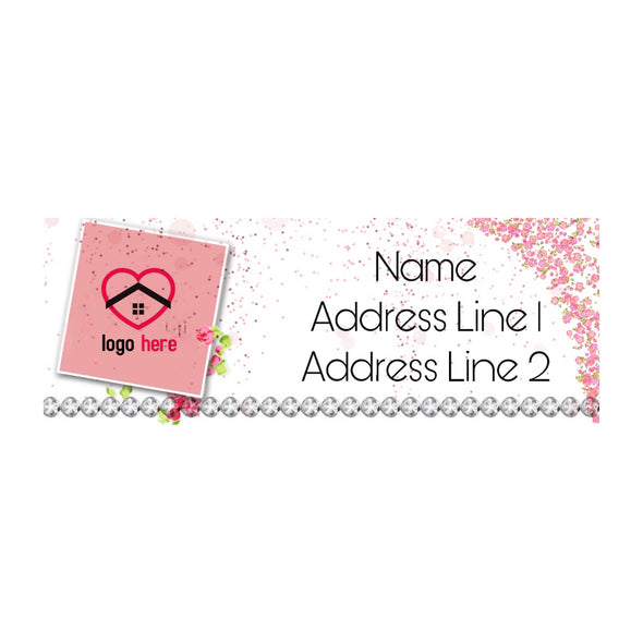 Pink Block Address Labels