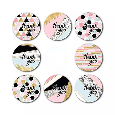 Chic Thank You Stickers
