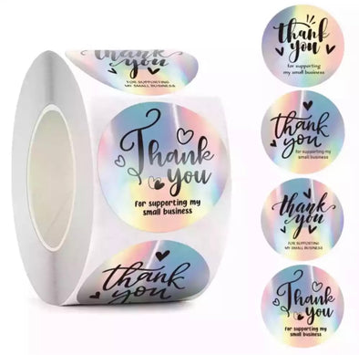 Holographic Thank You Stickers