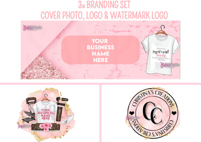 Light Pink 3x Branding Set
