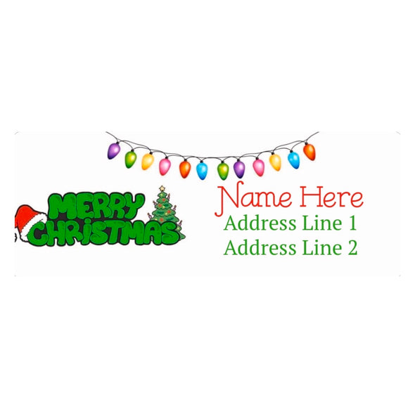 Christmas Custom Address Labels