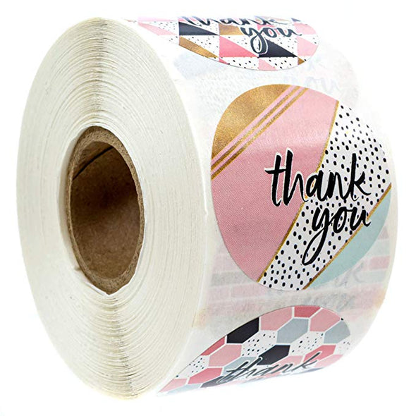 Chic Thank You Stickers